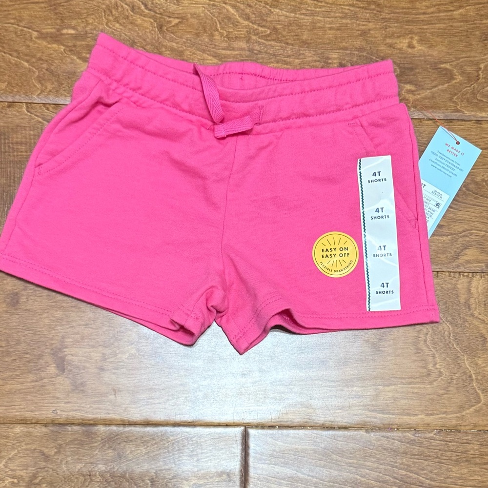NWT Size 4T Cat & Jack Pink shorts